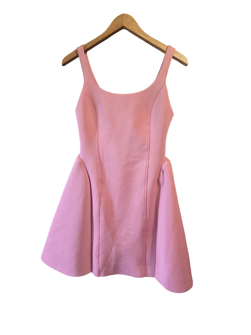 Maeve Pink Sleeveless Fit-and-Flare Midi Dress